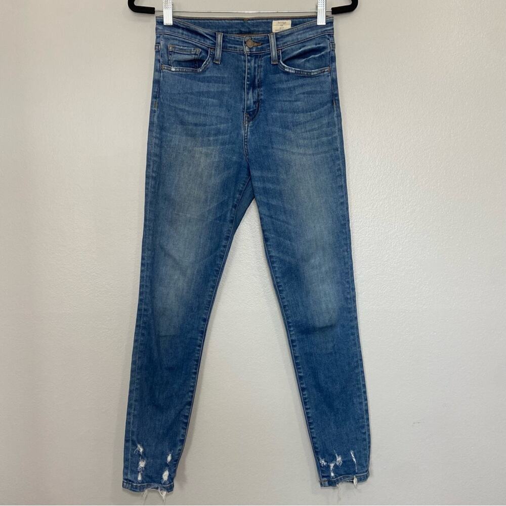 Bridge By Gly Ultra High Rise Ankle Skinny Distressed Jeans Size 26